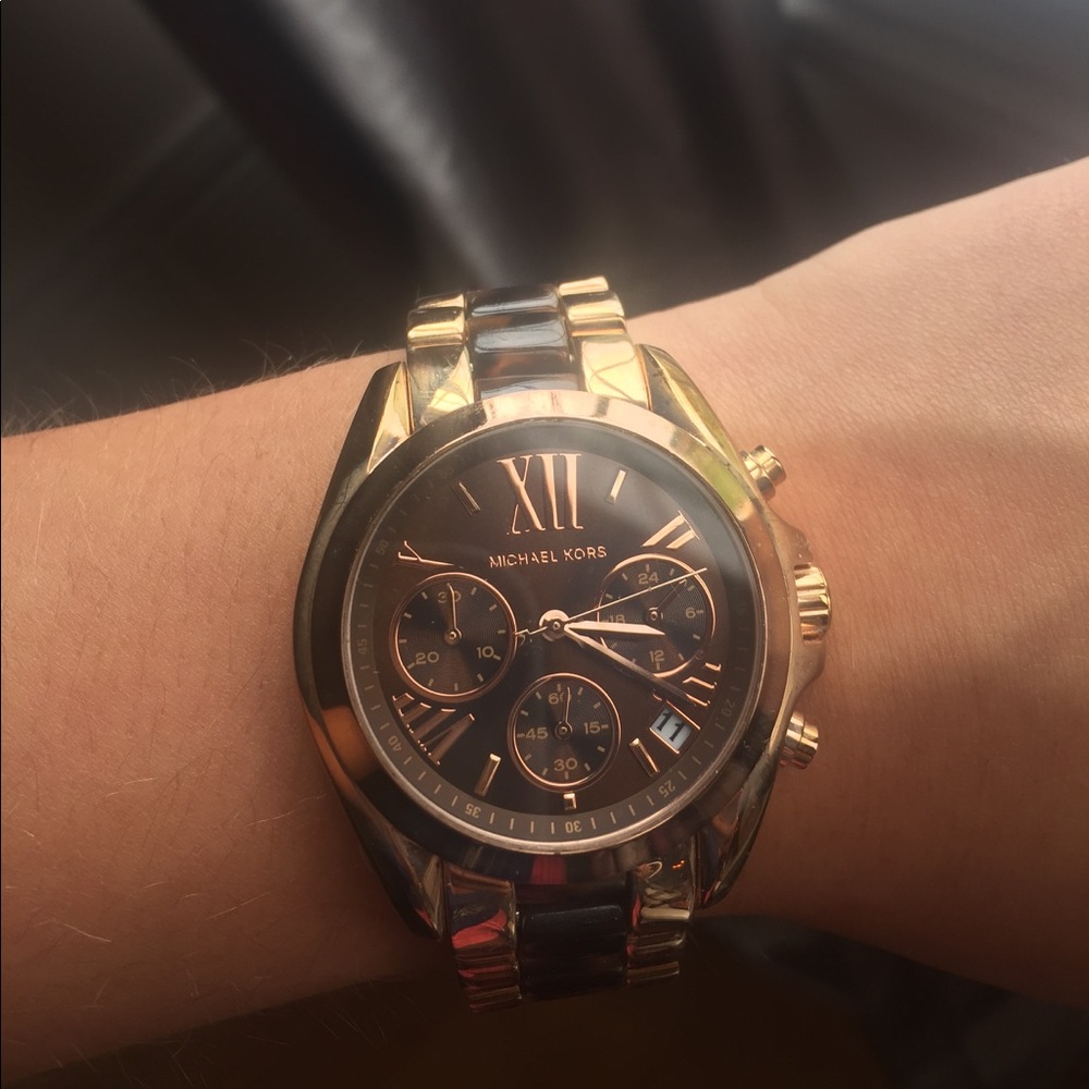 Rose gold/tortoise shell MICHAEL KORS WATCH